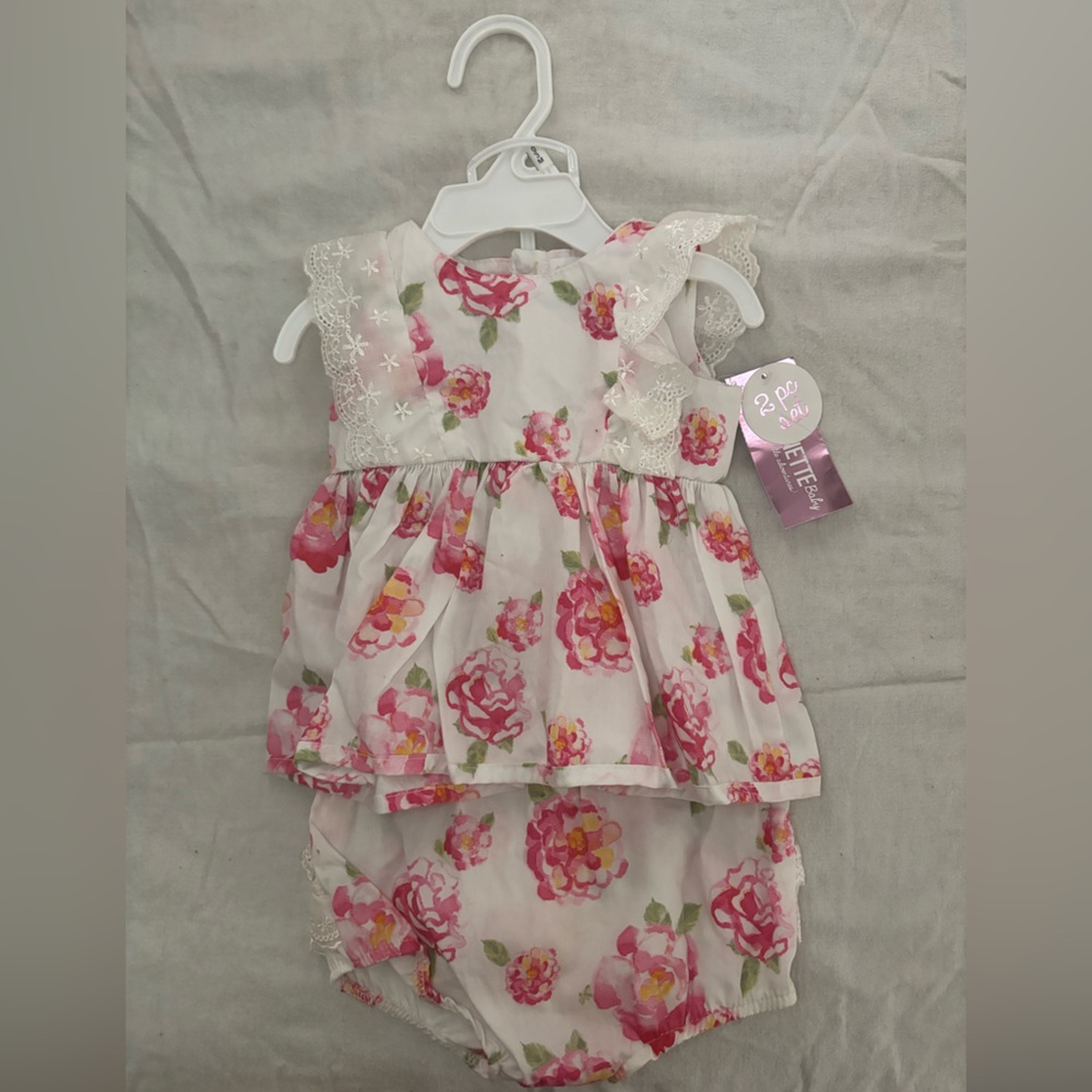 Nanette White & Pink Floral Dress